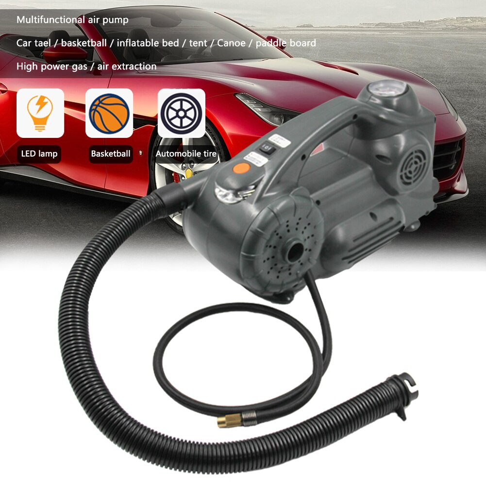 120 PSI Car Air Pump Compressor for Motorcycle Auto Ball Bike Portable DC 12V Digital LED Tire Inflator