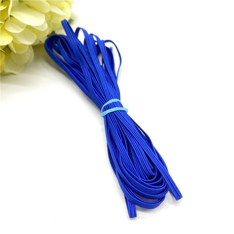 5Yards 3Mm Kleur Elastic Band Rope Rubber Hoofdband Lint Naaien Webbing Taille Schoenveter Diy Kleding Accessoires: 16