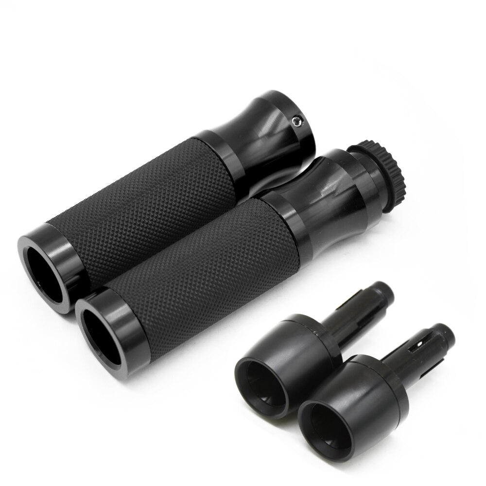 Universeel Voor DUCATI SUZUKI NC750 S/X speciale CB600F Motorfiets handgreep + Hand Bar Ends gel rubberen handvat bar grips: Black