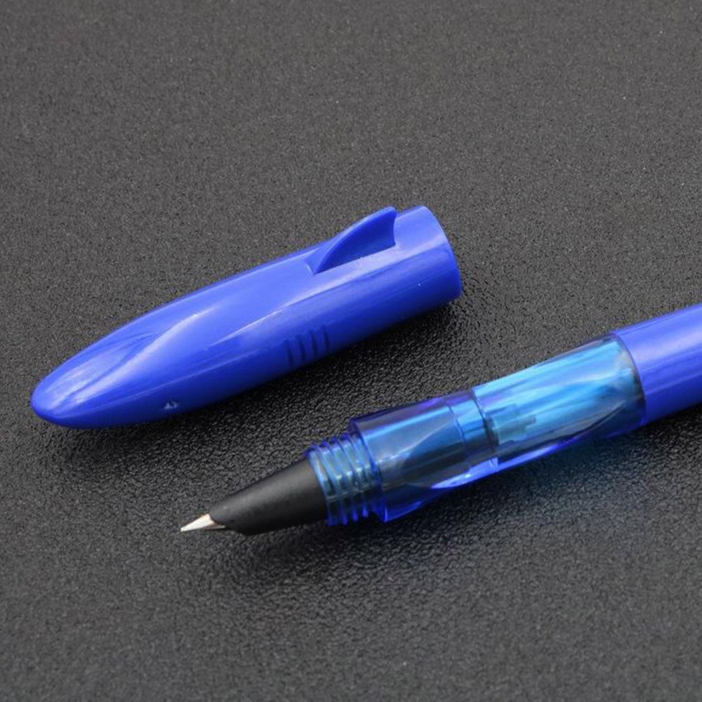 Jinhao shark Stijlvolle en kleurrijke plastic F Nib Vulpen: Blauw