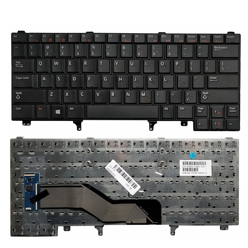 Yaluzu Us Keyboard Voor Dell Latitude E5420 E5430 E6320 E6330 E6430 Engels Zonder Punt Stick: Default Title