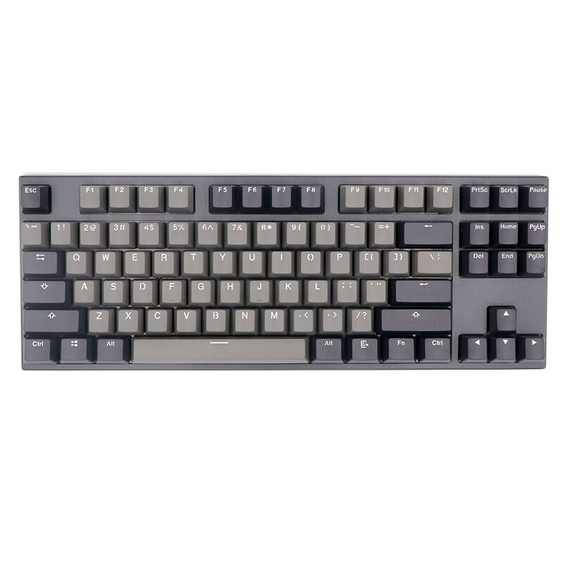 Keypro Light Grey Dolch Doubleshot PBT Keycaps top printed 61/68/84/87/104/122keys for Cherry MX Switches Mechanical Keyboard