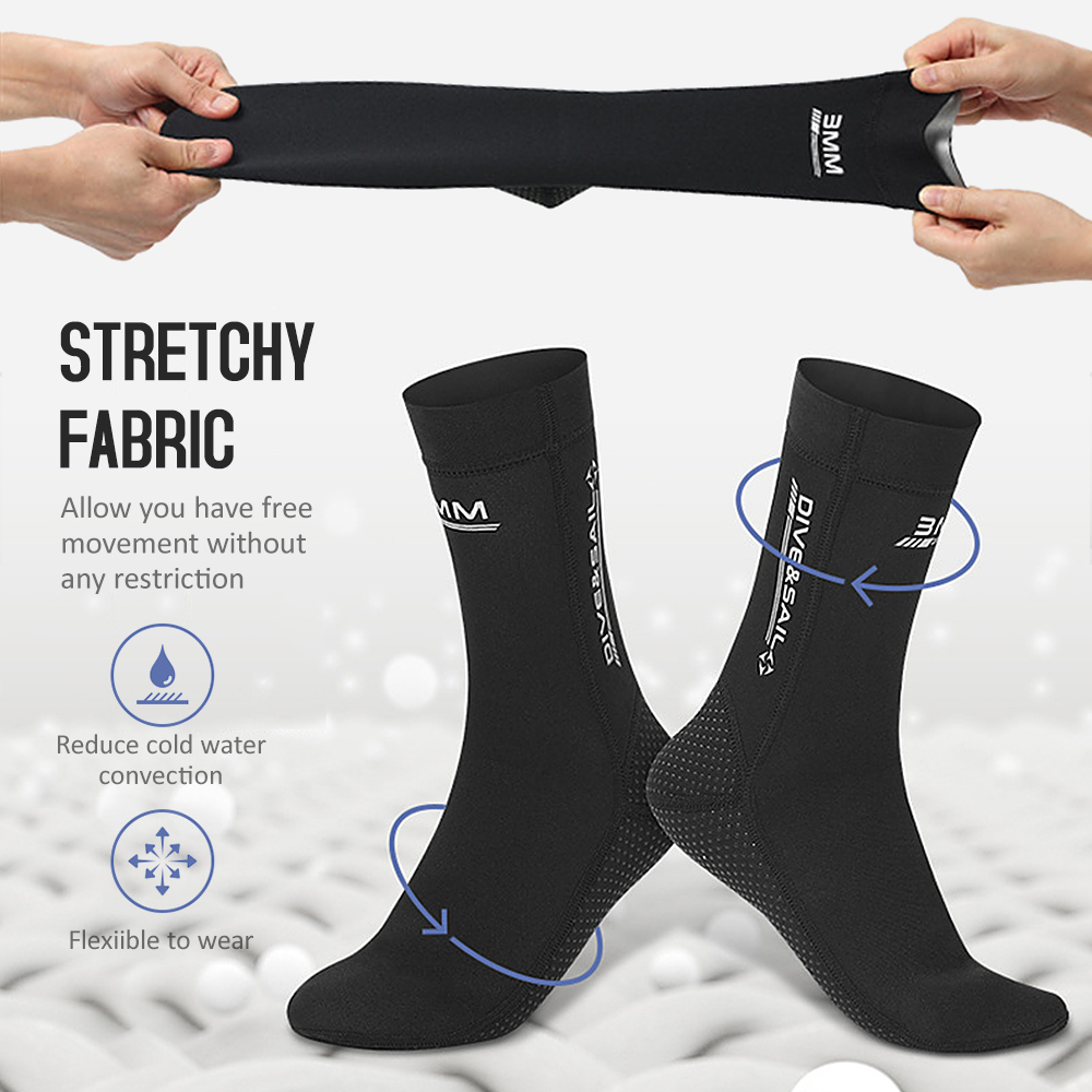 3Mm Neopreen Duiken Sokken Mannen Vrouwen Anti Slip Water Sokken Voor Strand Snorkelen Surfen Zwemmen