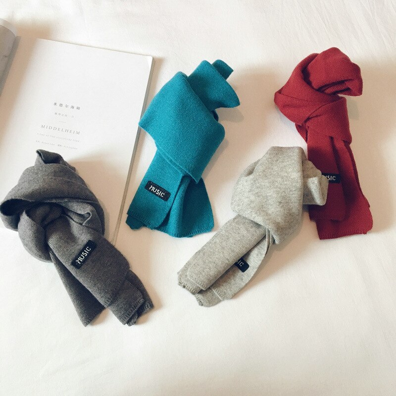 Versione coreana del nuovo bavaglino caldo per bambini in lana lavorata a maglia per bambini autunno e inverno