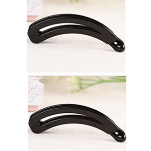 Een Stuk Fancyin Banaan Haar Clip Haar Claw pins 9 cm voor Vrouwen en Meisjes: Black(2 pcs)