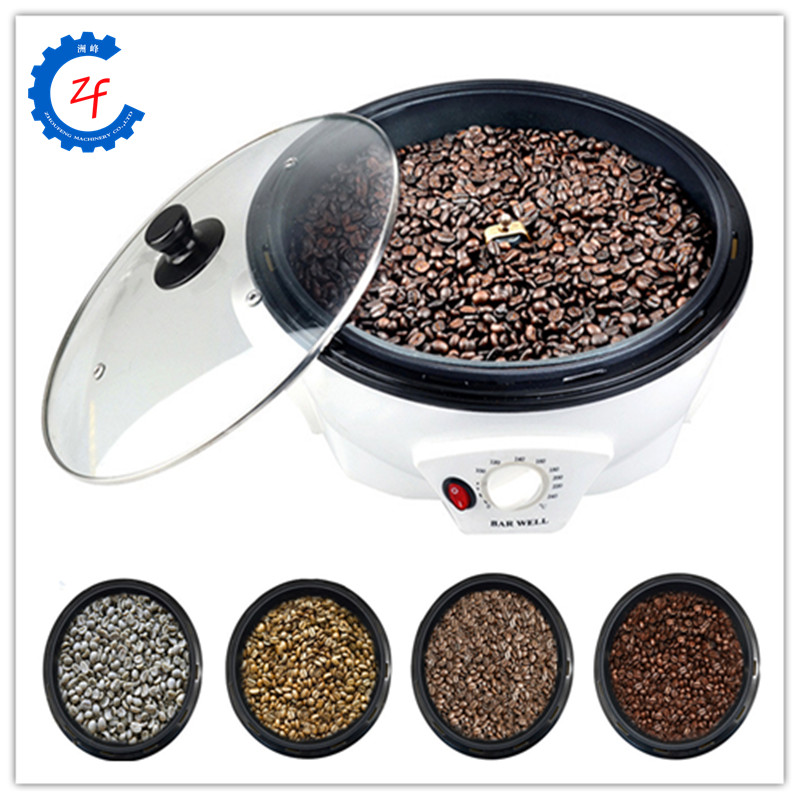 1200W white color coffee roaster for home appliance coffee bean roaster machine