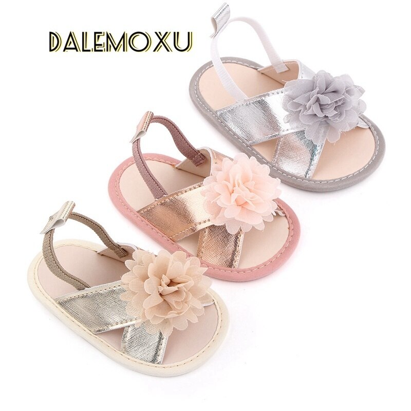 Sommer Baby Mädchen Sandalen Prewalker neugeboren Kind PU Leder Blume Kleinkind Neugeborenen Prinzessin Weiche Sohlen Anti-Unterhose lässig Baby schuhe