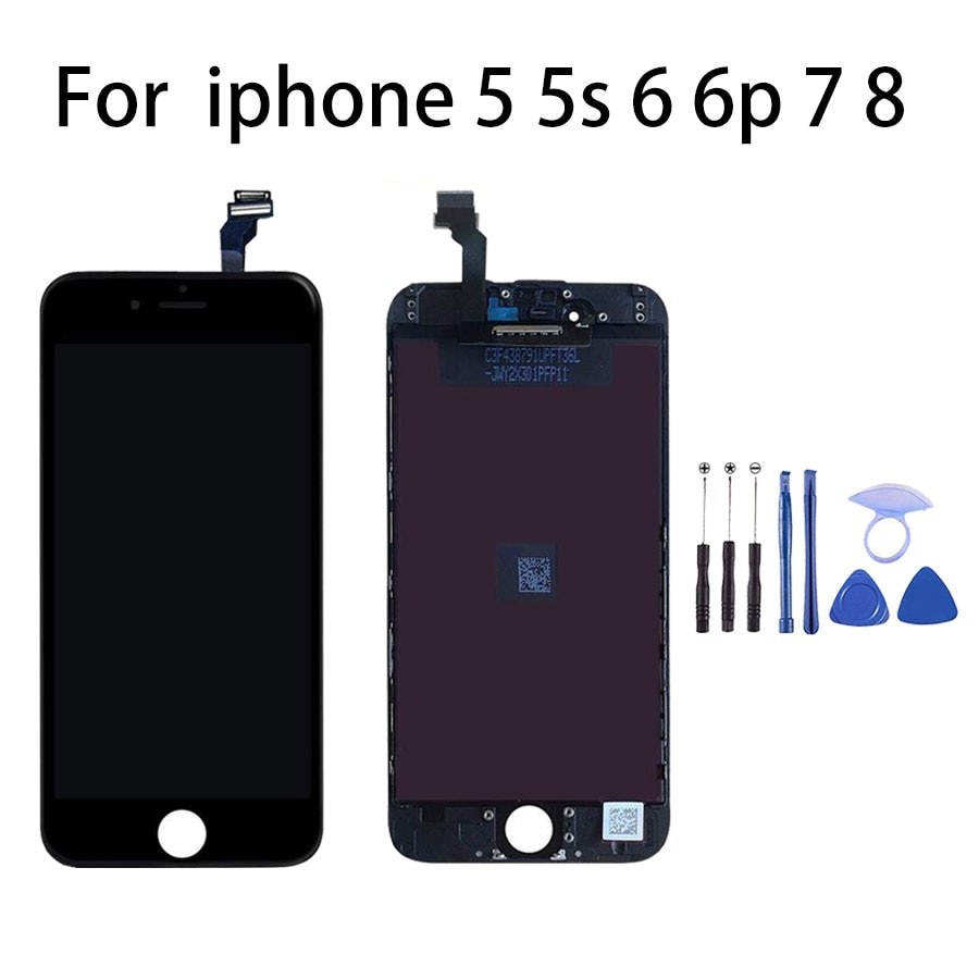 Förderung LCD Display Für iPhone 5 6 7 8 Touch Screen Ersatz für iPhone 6 6P 7P 8 + werkzeuge 100% AAA +++