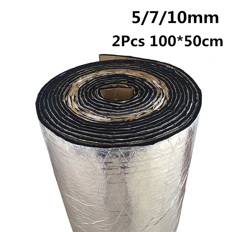 Aluminiumfolie Auto Geluidsisolatie Deadening Isolatie Warmte Akoestische Schuim Glas Fibre Automotive Interieur Accessoires Verkoop
