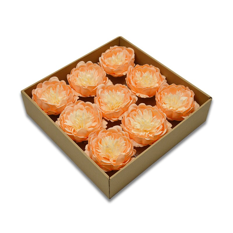 8cm pas cher nouvelle grande pivoine têtes beauté Rose mariage Bouquet décor à la maison savon à la main fleurs Art: mixed yellow