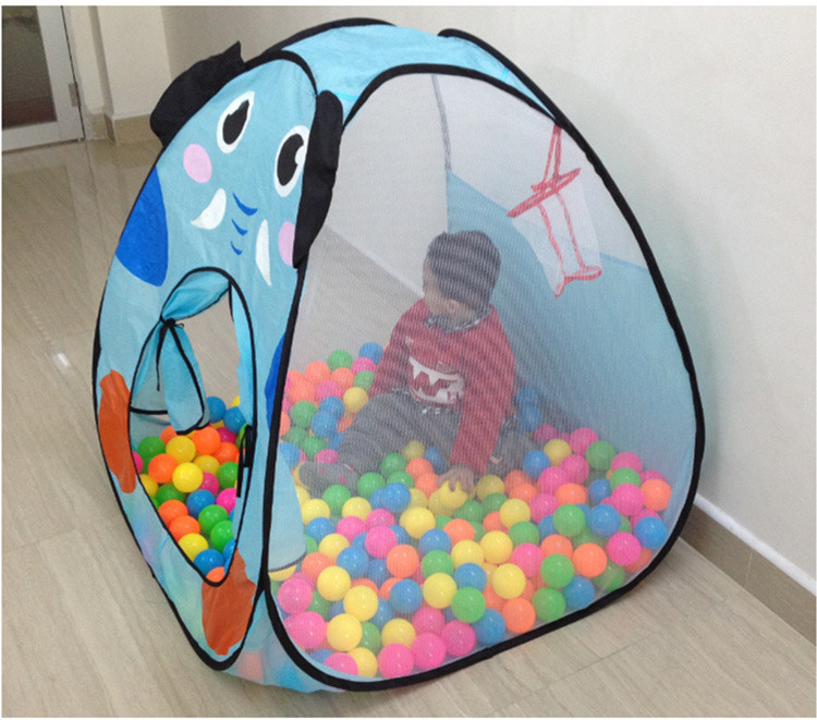 [ Funny] Indoor outdoor camping catoon animal elephant dog House tent Ocean ball pool baby park picnic game play tent