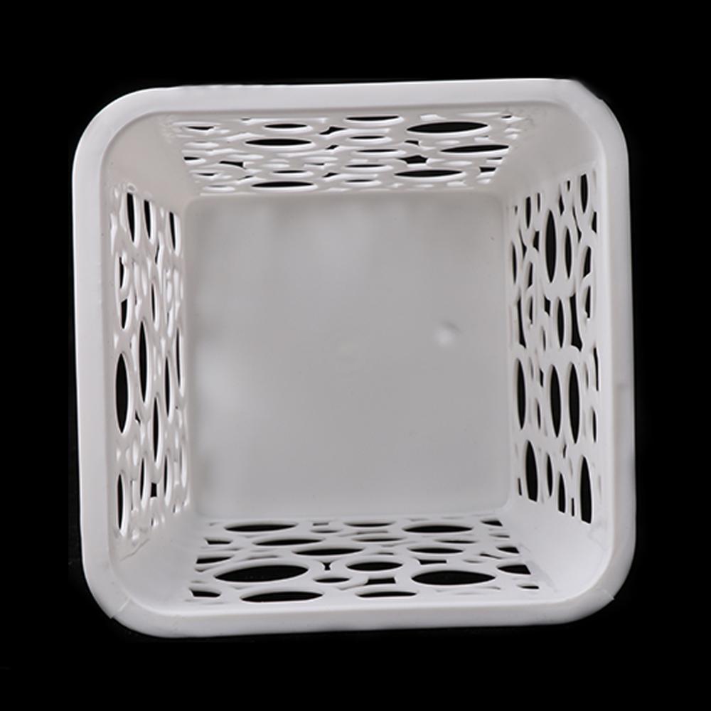 4Pcs Hollow Square Pencil Holder Plastic Pen Pot Office Desk Container Organizer