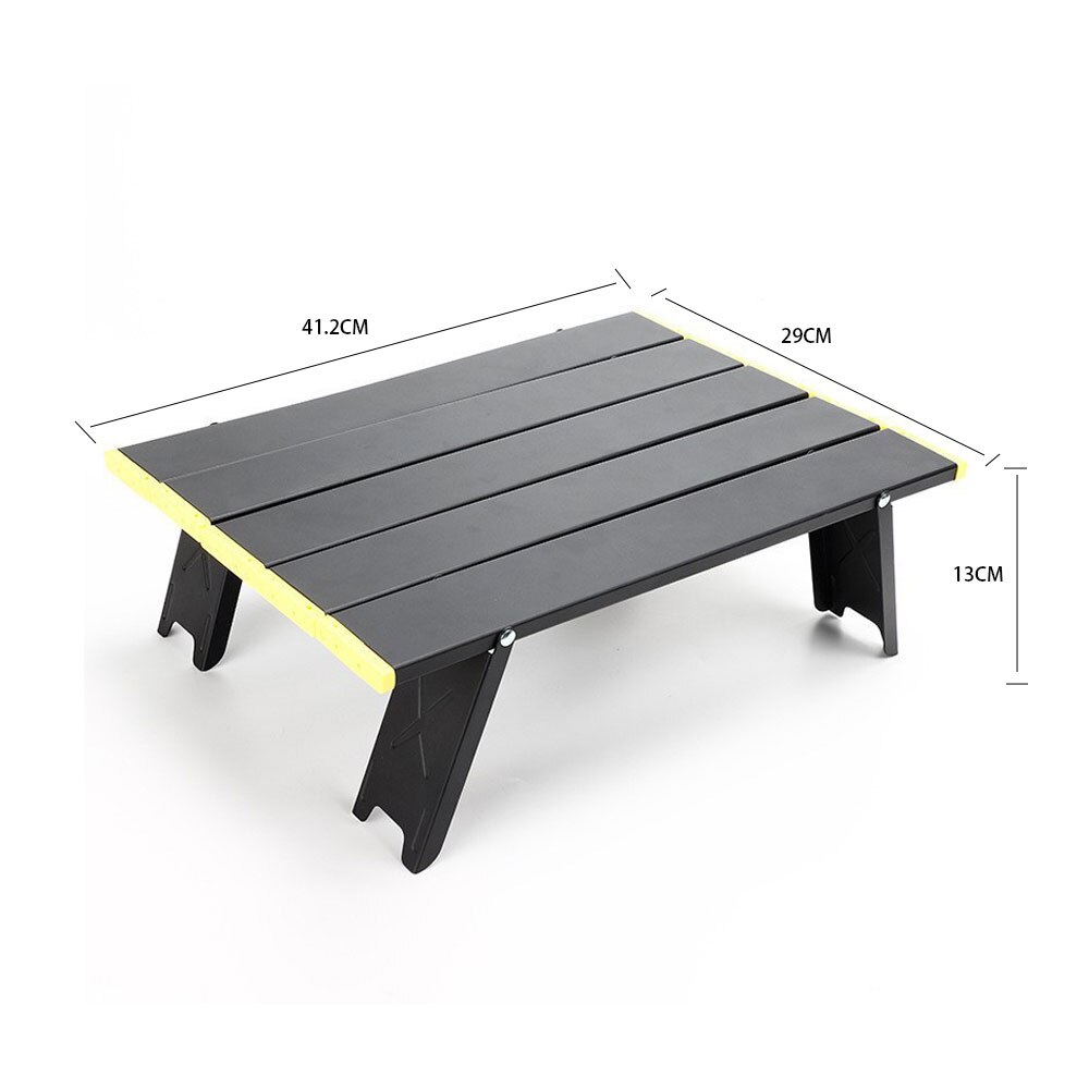 Camping Mini Foldable Table Outdoor Picnic Barbecue Tableware Portable Folding Desk Ultra Light Folding Computer Bed Desk