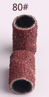 100 stk/parti  #180 #80 grus fil sandstykke sæt neglekunst slibebånd brun gel fil gel lakfjerner manicure  b01: 80-100 stk