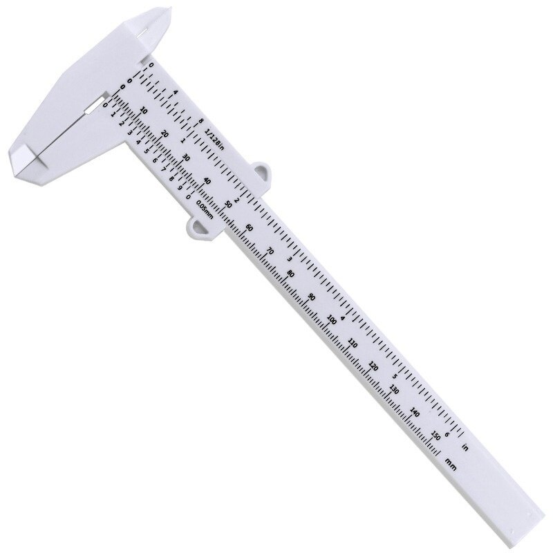 1pcs DIY Measure Tool Woodworking Metalworking Plumbing Model Making 150mm Vernier Caliper Aperture Depth Diameter Measure Tool: 150mm white