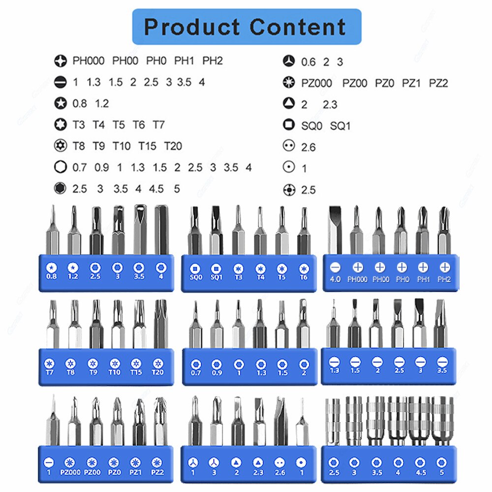 GZERMA – jeu de tournevis de précision , outils de réparation pour Apple iPad MacBook ordinateur portable Android, Kit d'outils de réparation de téléphones portables