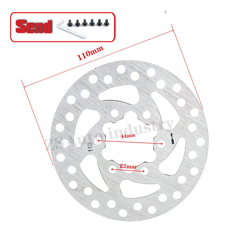 Guida mountain bike bicicletta elettrica scooter freno idraulico in acciaio inossidabile accessori originali 110-160: 6-hH110A