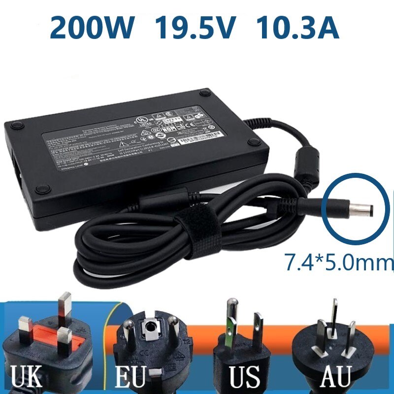 Voeding Adapter Laptop Oplader Voor Hp Elitebook 8760W 8770W Zbook 15 Zbook 17 200 Watt 19.5V 10.3A 7.4*5.0Mm