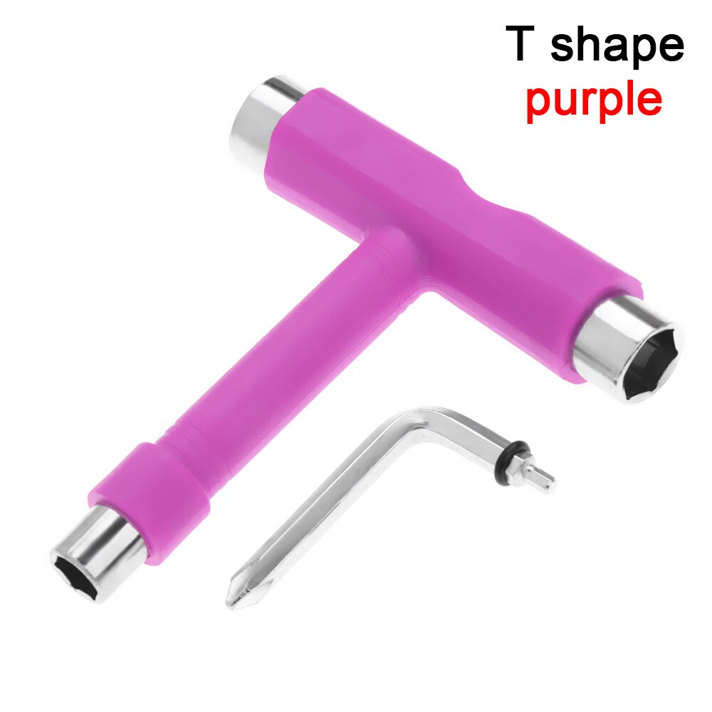 Professionele Alles In Een Universele Multifunctionele T/Y Vorm Skateboard Moersleutel Roller Skate Tool Skate Gereedschap Schroevendraaier: J