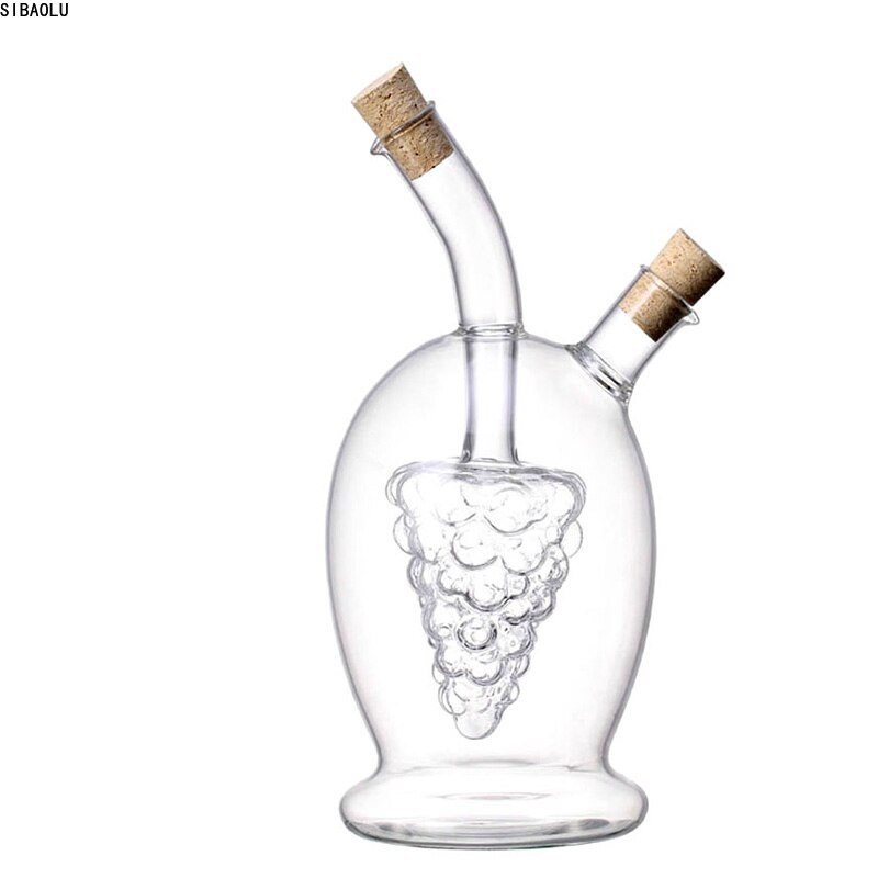 Double Wall Glass Glass Olive Oil Bottle Pourer Kitchenware Oil Vinegar Bottle Sauce Bottle Oiler Cruet Condiment Bottles Soy
