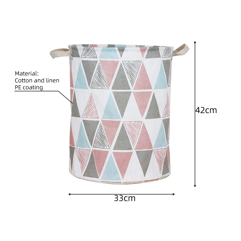Foldable Laundry Basket Large Capacity Laundry Hamper Dirty Clothes Storage Organizer Bucket Homehold Storage Bag: MULTI