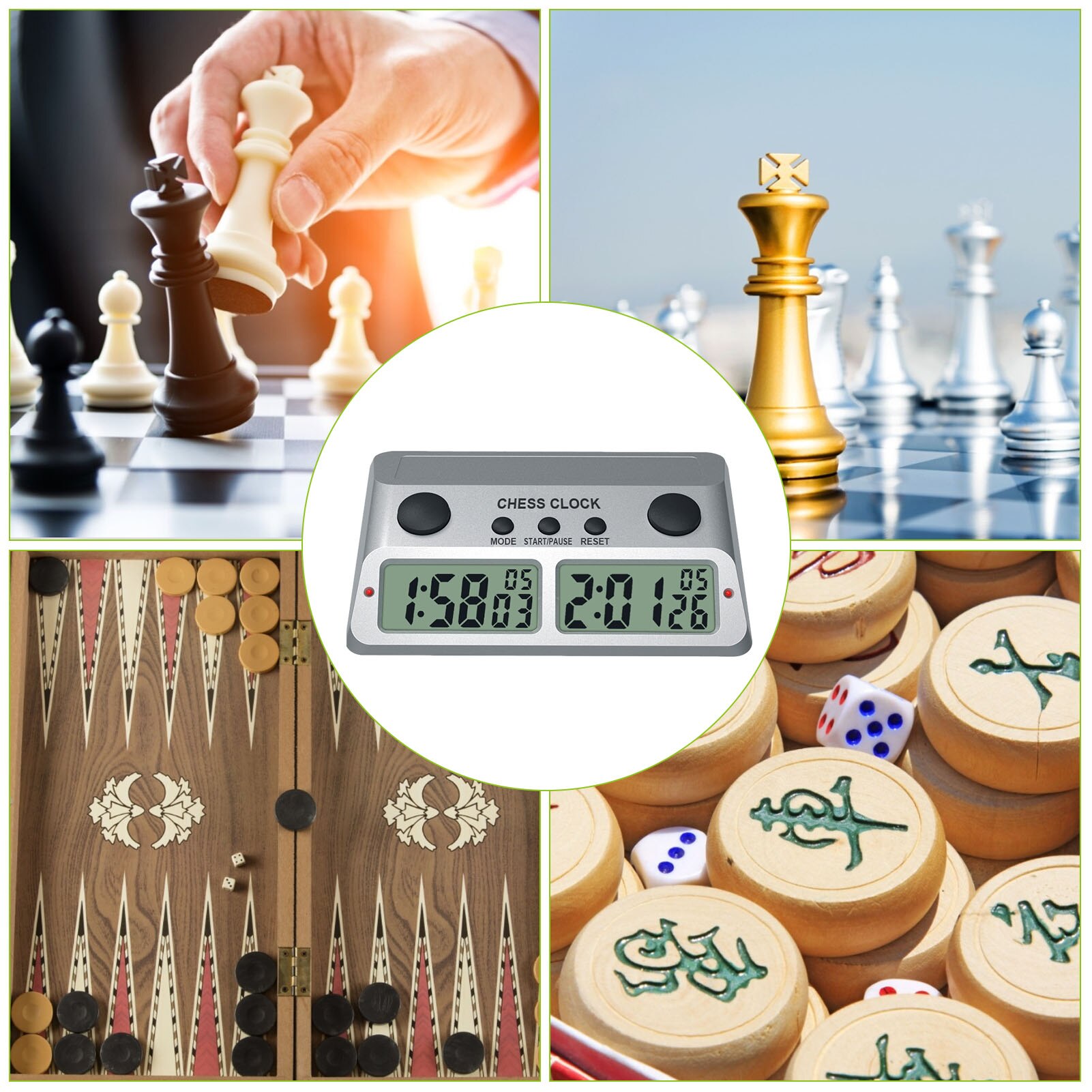 Three-in-one Chess Clock Game Punctual Analog Chess Clock Timer Ringing Accessories Educational Toys