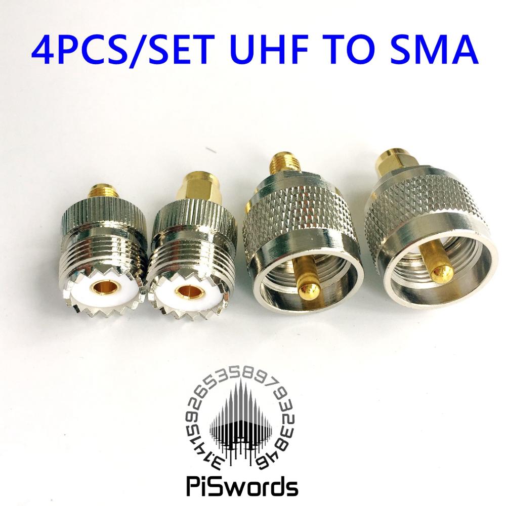 Connecteur UHF SO-239 à SMA RF, convertisseur, accouplement Coaxial droit, adaptateur femelle mâle, interphone
