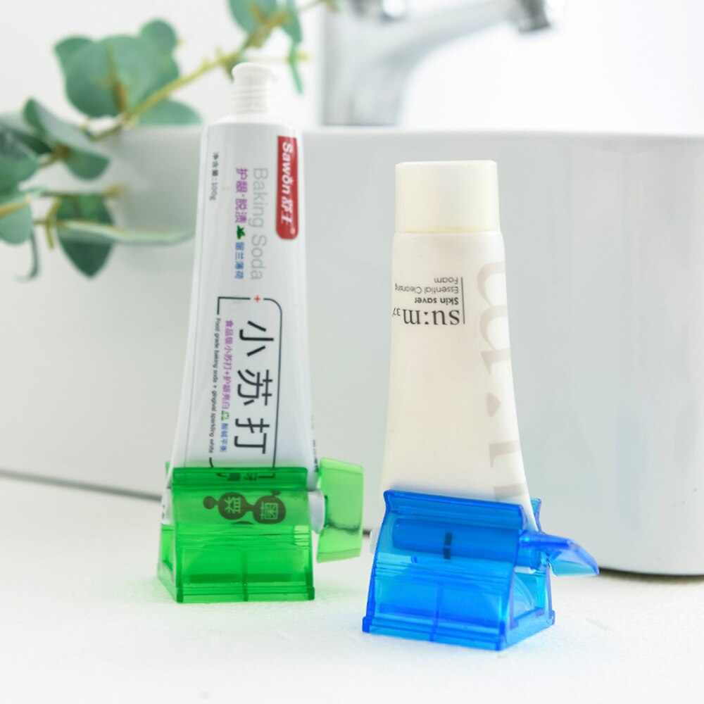 Multifunction Toothpaste Tube Squeezer Rolling Toothpaste Easy Portable Plastic Dispenser Bathroom Accessories Sets