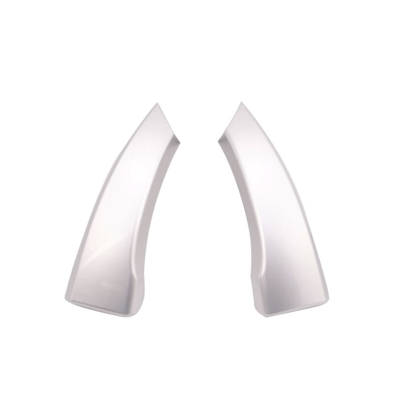 For Mitsubishi Outlander Car Silver ABS Front Lower Bumper Side Grill Lip Corner Guard Trim Garnish Cover 1 pair