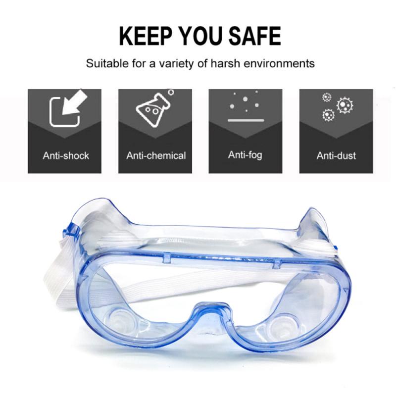 Unisex Safety Очки Eye Protection Glasses Clear Anti-Fog Lens Work Protective Eyewear Motorcycles Glasses Car Accessories