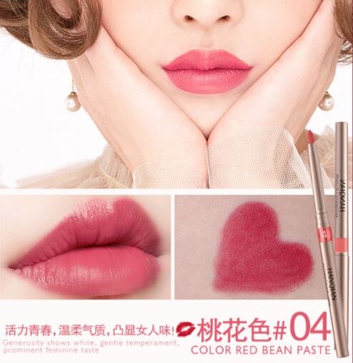 11 farger automatisk lip liner langvarig vanntett lip liner blyant vanntett leppe verktøy leppesminke: 04