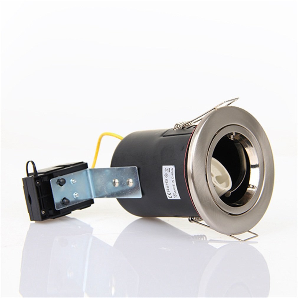 Fixed Spotlight 4 X GU10 Fire Rated Recessed Downlight Satin Chrom... – Grandado