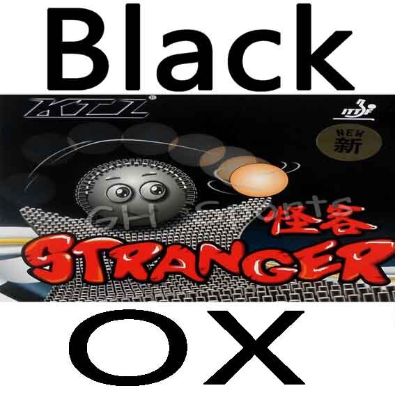 KTL Stranger Attack Long Pips-out Table Tennis PingPong Rubber: black OX