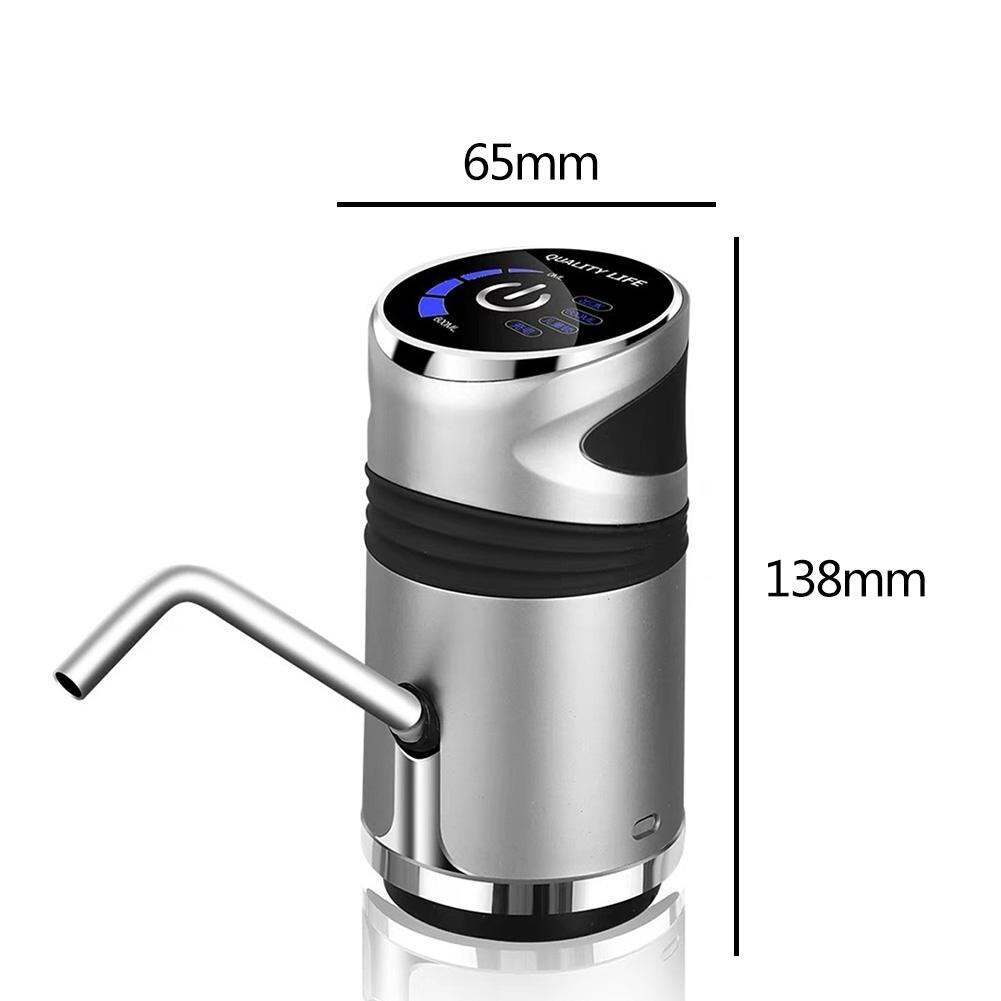 Smart Wireless Electric Water Dispenser Portable Drinking Bottle Touch Switch Save Your Time and Energy for Convenience: Silver