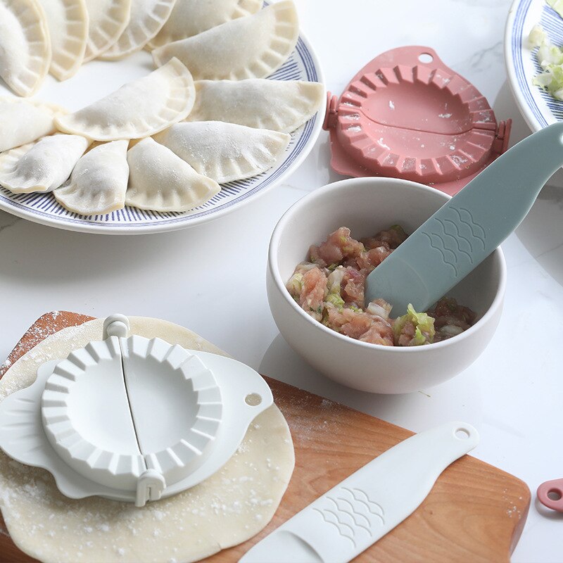 Køkken tilbehør diy dumpling forme værktøj dejen tryk dumplings jiaozi maker værktøjer wienerbrød cutter køkkenredskaber køkken gadgets