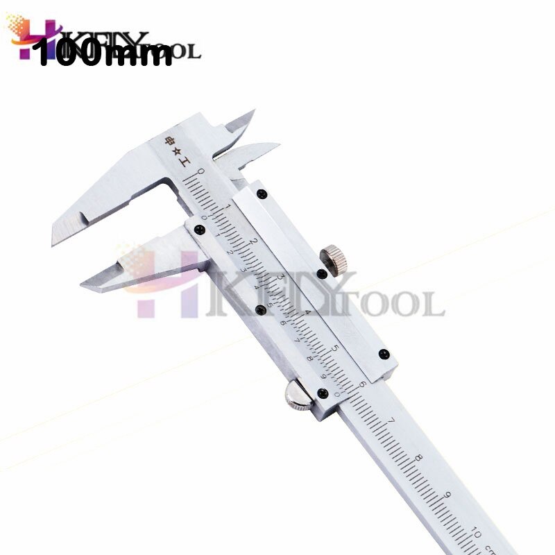 Mini Calibre Vernier de 70mm, 100mm, 150mm, acero endurecido, máquina métrica, deslizador, Calibre vernier, medidor de espesor, herramientas de medición