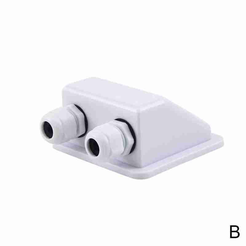 Rv Junction Box Solar Auto Plastic Dak Draad Entry Klier Doos Zonnepaneel Kabel Camper Junction Box Rv Caravan Accessoires: B