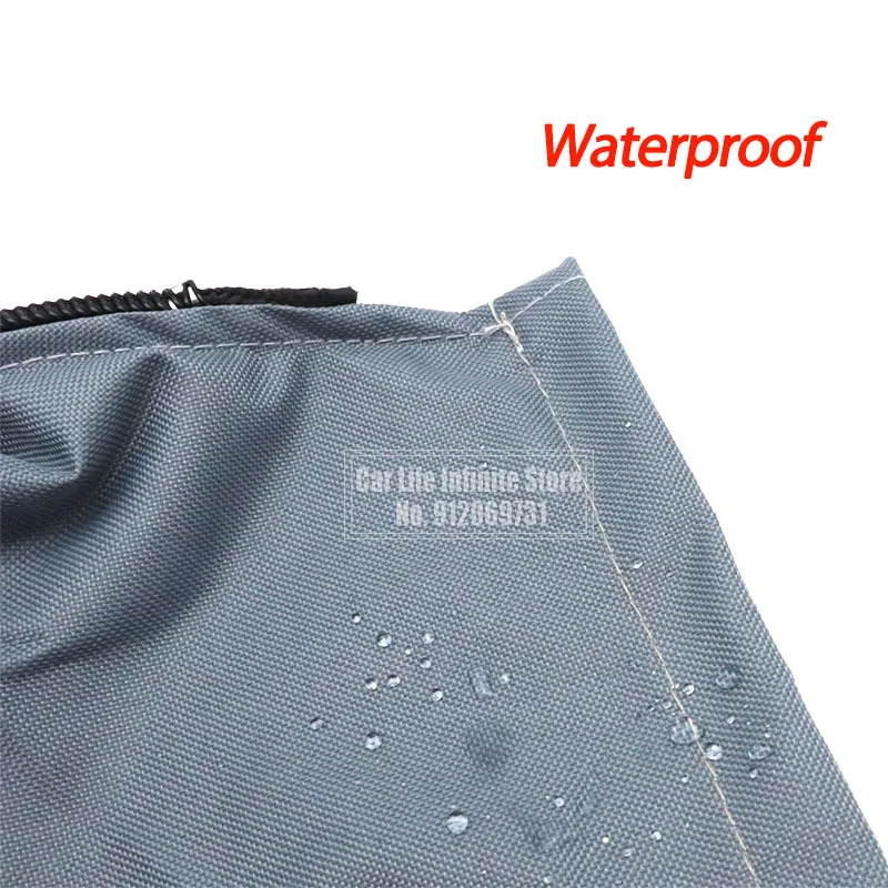 Waterproof 600D 3 Bow Bimini Top Boot Cover No Frame Yacht Boat Cover With Zipper Anti UV Dustproof Cover Marine Accessories