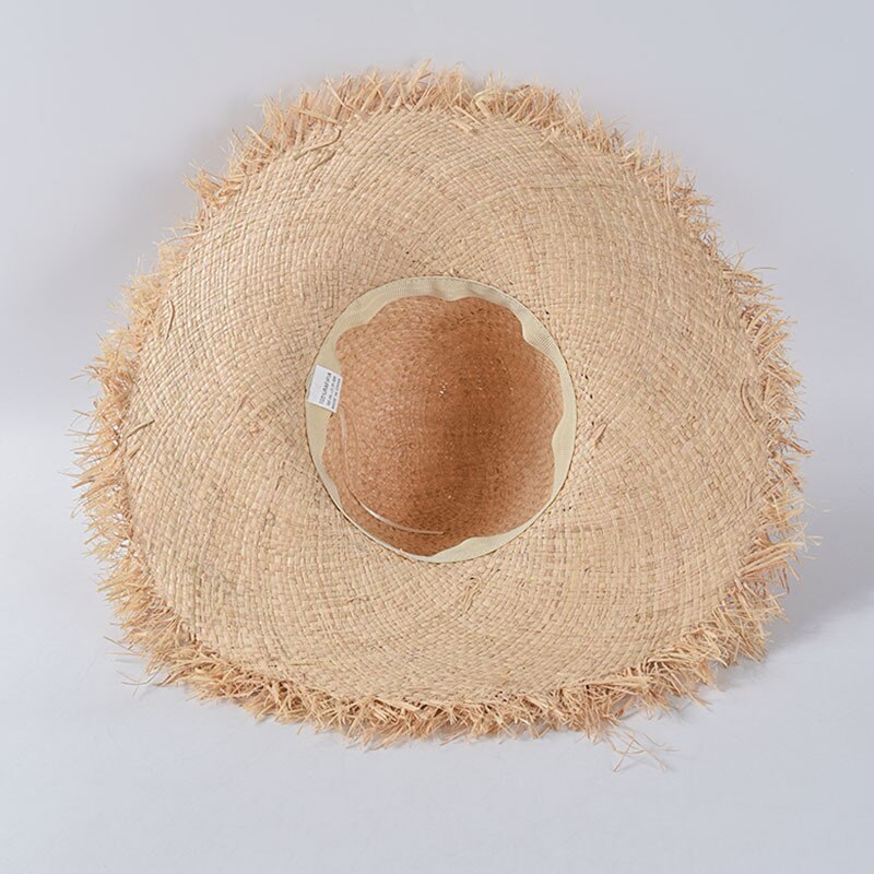 Zomer Dames Brede Rand Bramen Raffia Stro Hoeden Floppy Zonnehoed Voor Vrouwen Grote Rand Panama Lady Beach Hoeden Cap chapeau Femme