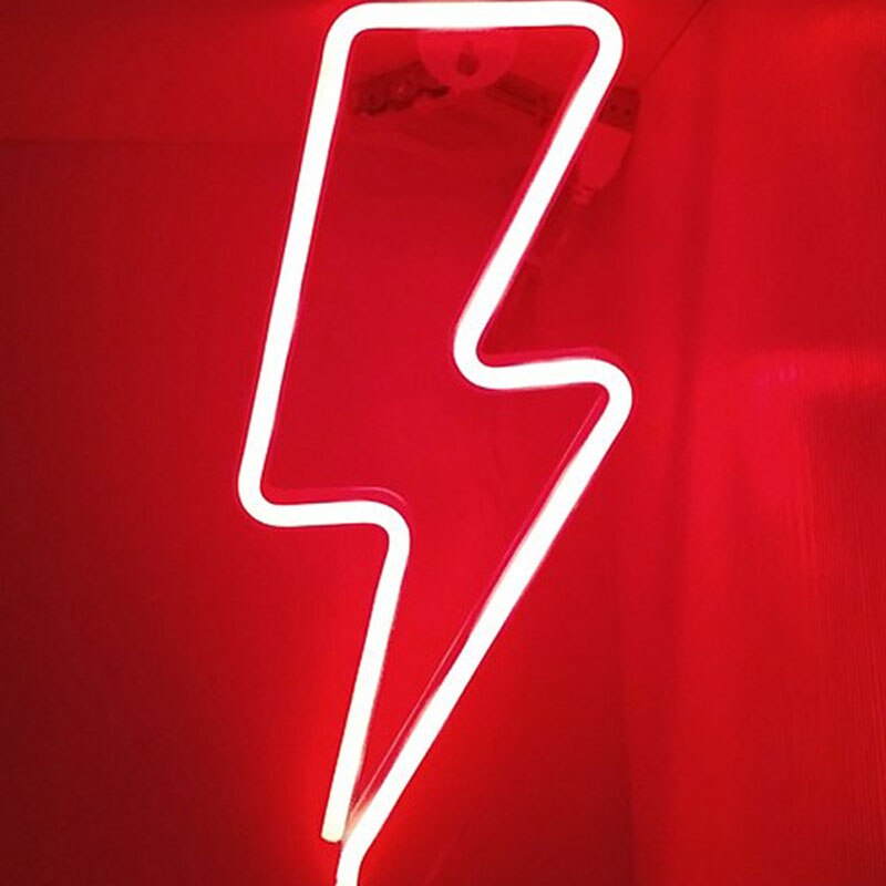 Kleurrijke Neon Licht Led Lightning Neon Sign Usb Thuis Neon Letters Verlichting Voor Kamer Party Bruiloft Decoratie Xmas Neon lamp: Lighting Red