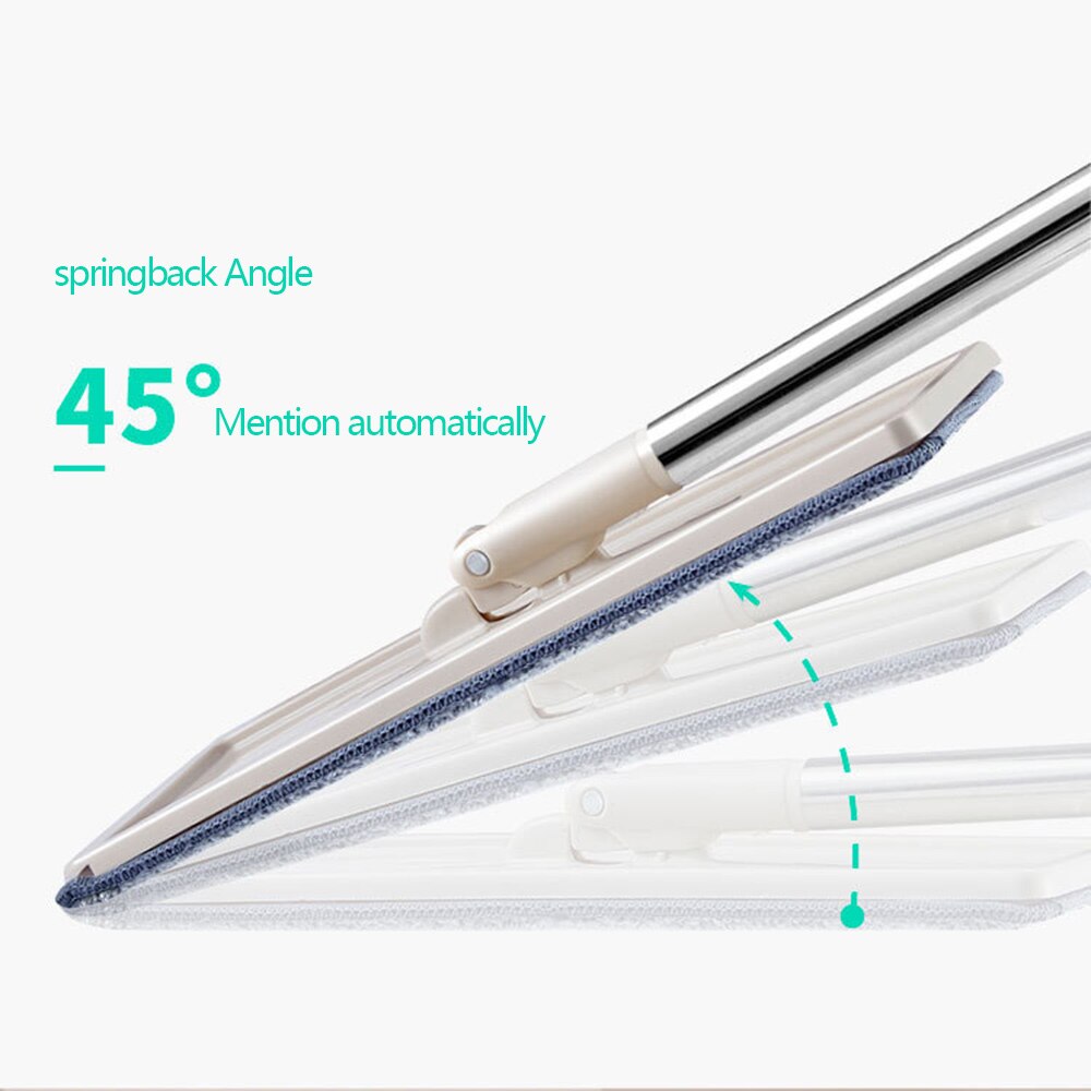 Magic Cleaning Mops Gratis Hand Spin Cleaning Microfiber Mop Met Emmer Platte Squeeze Spray Mop Thuis Keuken Vloer Schoon Gereedschap 5