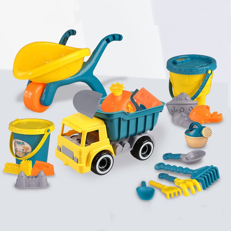 Giocattoli da spiaggia estivi giochi da bagno per bambini carrello di sabbia Set di strumenti per secchiello Beach Party Sport giocattolo all&#39;aperto gioco educativo per acqua ragazzo regalo per bambini