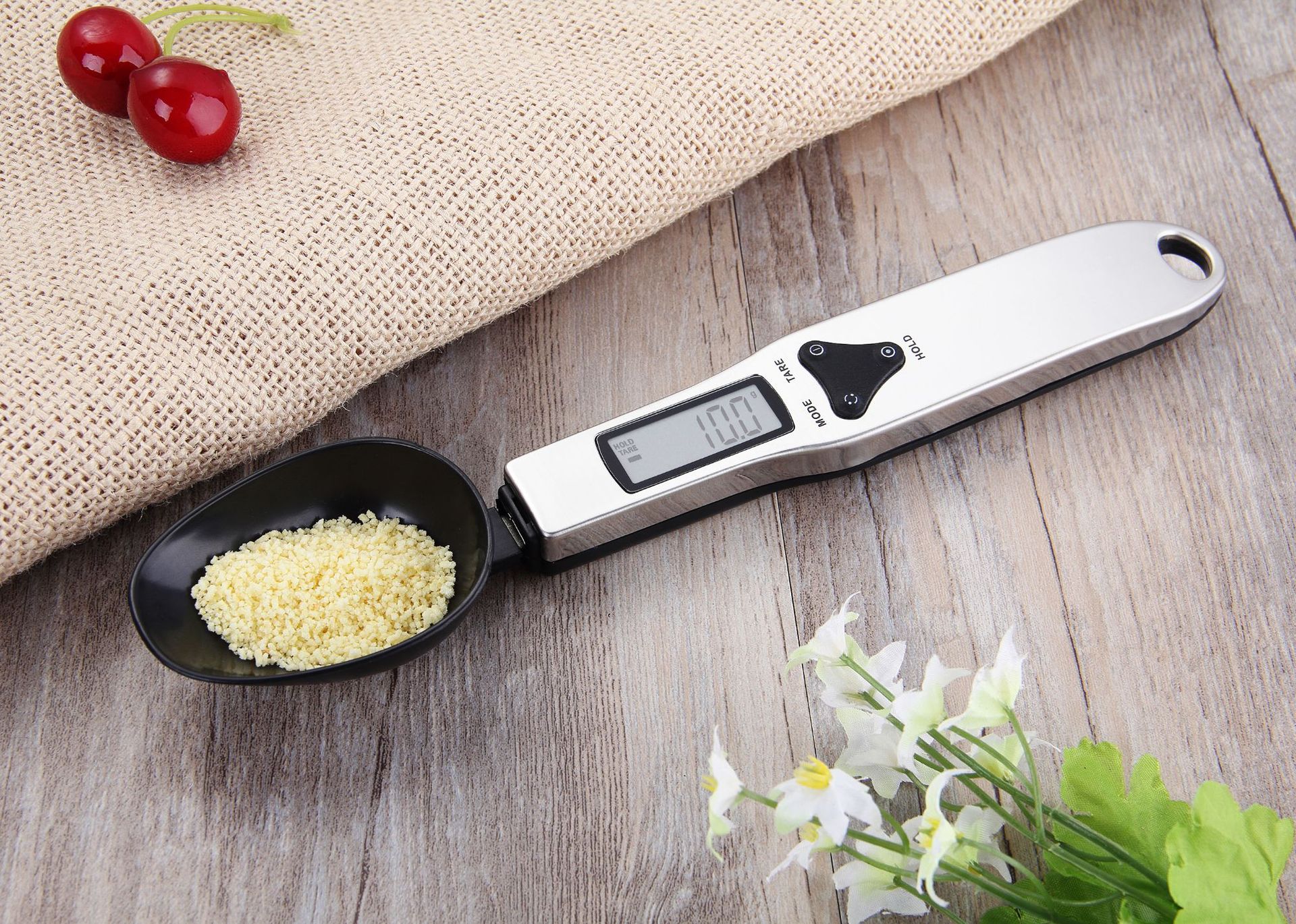 Cuchara medidora portátil, balanza de cocina Digital LCD, 500g/0,1g, cuchara electrónica, báscula de peso