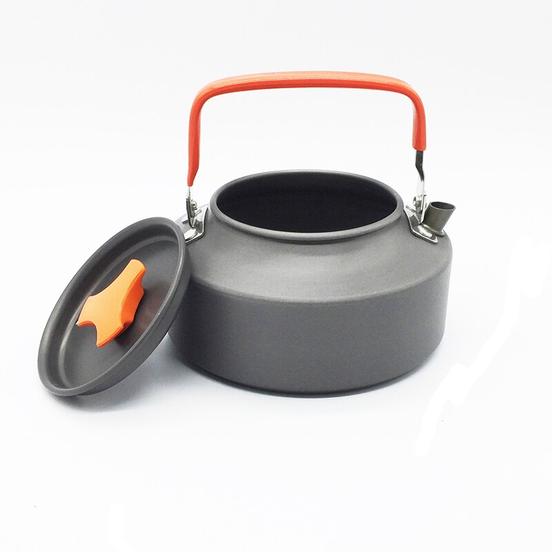 Camping köksredskap köksredskap utomhus aluminium kokkärl vattenkokare vattenkokare resor vandring picknick bekväma köksredskap: 10