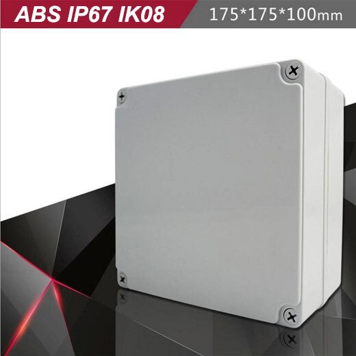 ABS shell small outdoor cable IP67 plastic waterproof junction box electronics enclosure: Brown