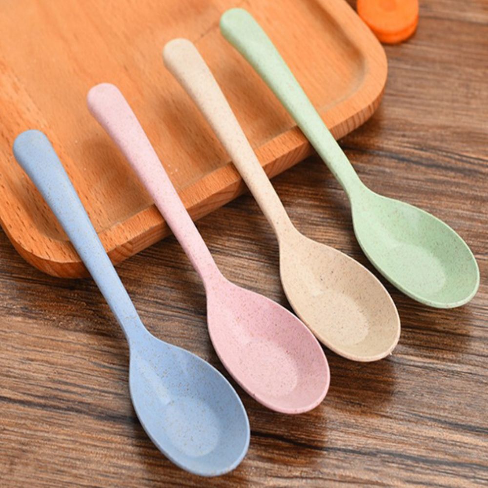 16cm Wheat straw spoon Mini Children Rice Soup Spo... – Vicedeal