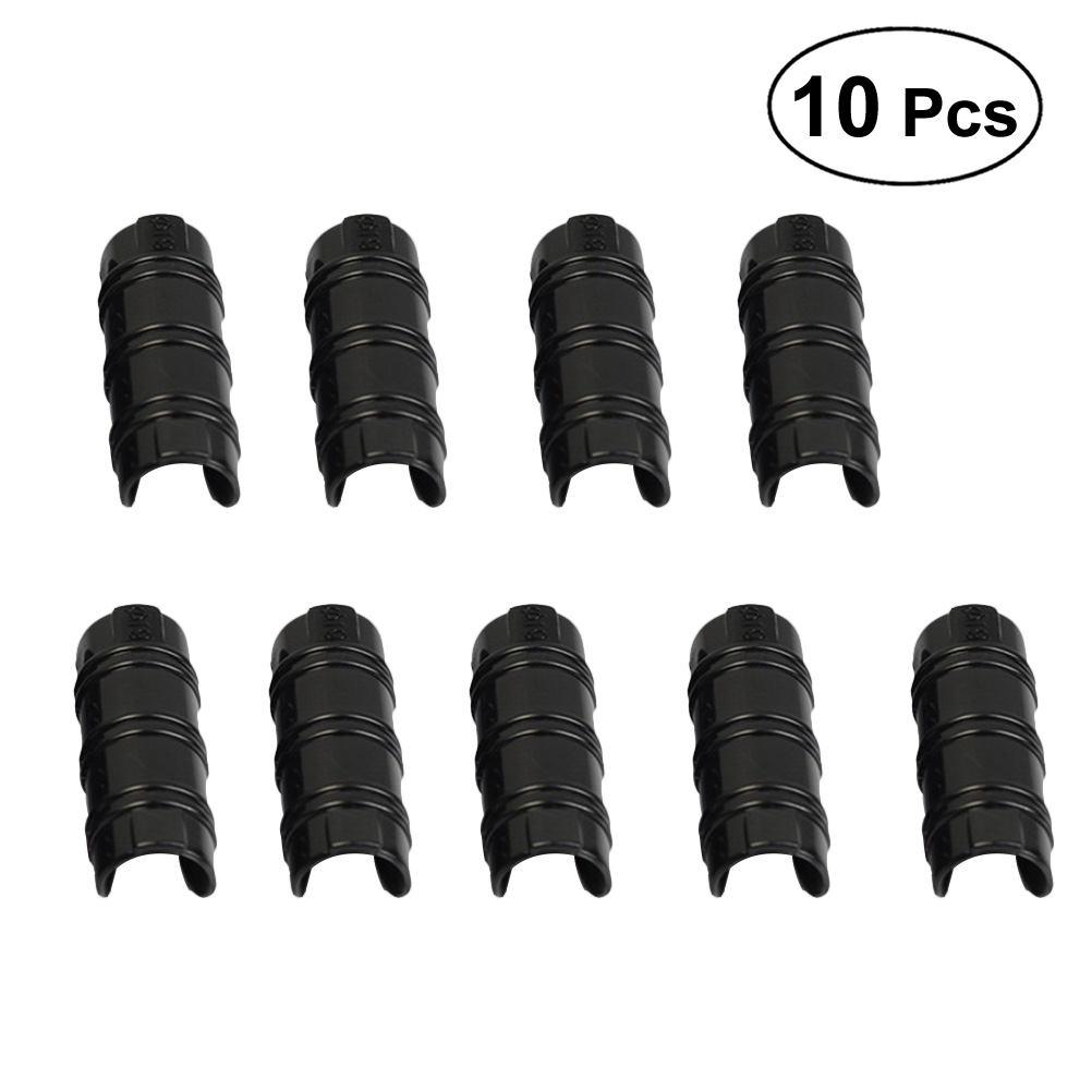 10Pcs 1 Inch Greenhouse ABS Snap Clamp for PVC Pipe for Greenhouses Row Covers Shelters Banner Frame Outdoor Garden Black A35