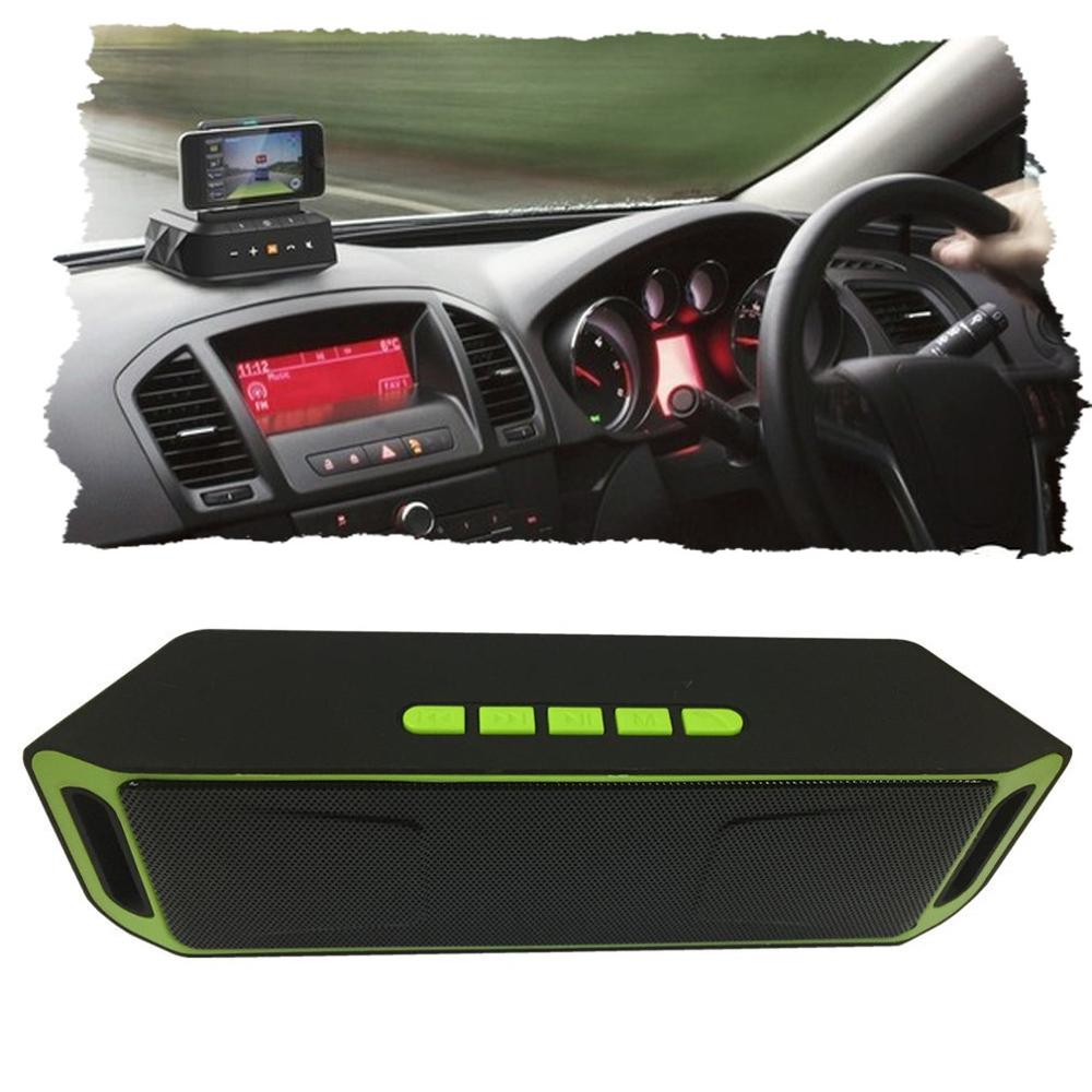 Altavoz Subwoofer doble para coche al aire libre inalámbrico estéreo impermeable USB/TF/Aux FM función de llamada de avisos de voz