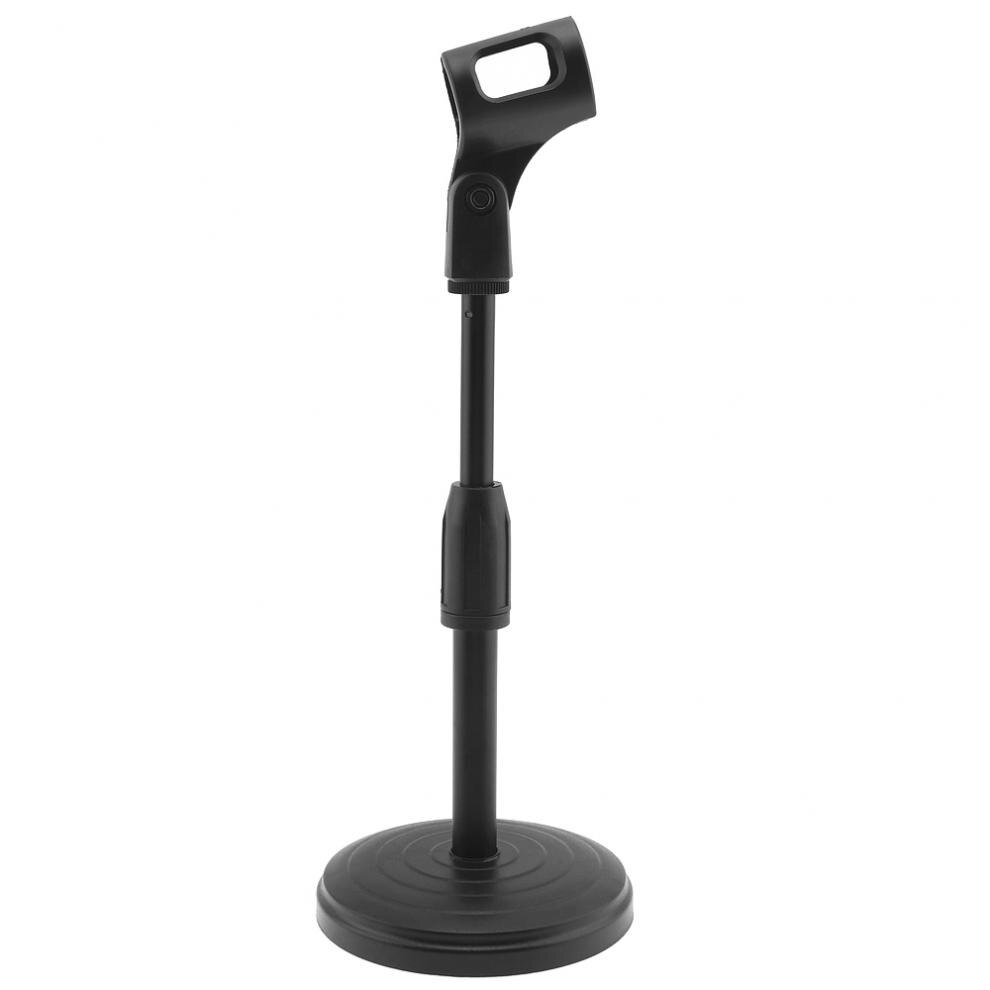 Portable Desktop Lifting Plastic Weighted Disc Microphone Stand for General Meeting / Computer Microphone / Live Broadcast