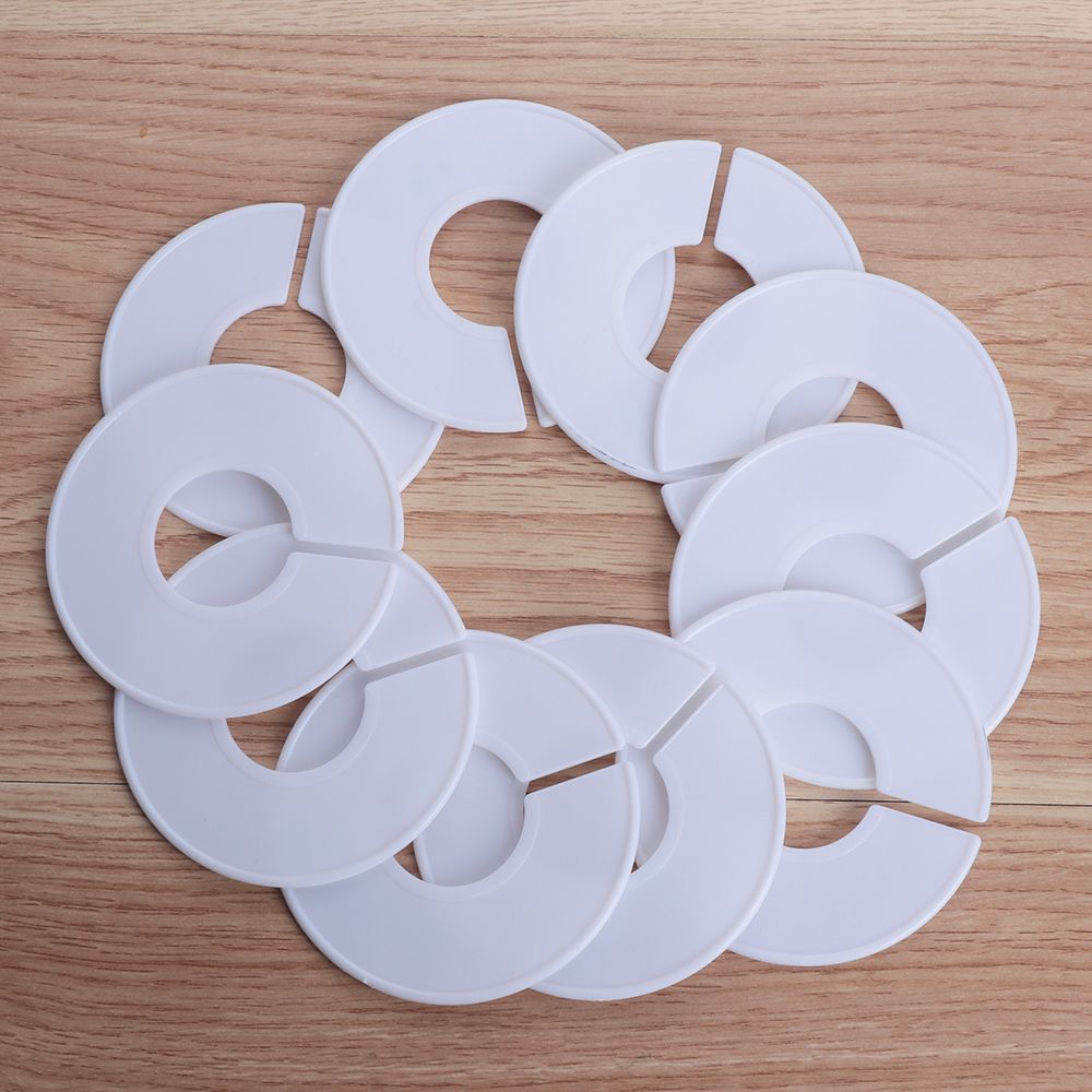 5/10Pcs Verkoop Diy Kleding Maat Markering Ring Verdelers Ronde Craft Hangers Kast Voor Kleding Winkels Of Thuis witte Lege Verdelers